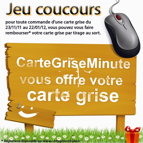 CarteGriseMinute.fr vous offre votre carte grise !
