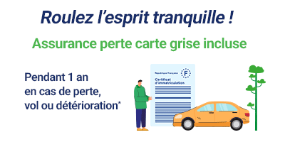Assurance perte carte grise incluse